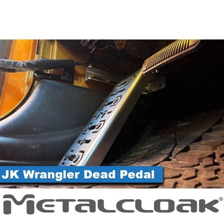 Dead Pedal Jeep Wrangler JK JKU Stainless Steel | Podstopnica METALCLOAK - ujęcie 3