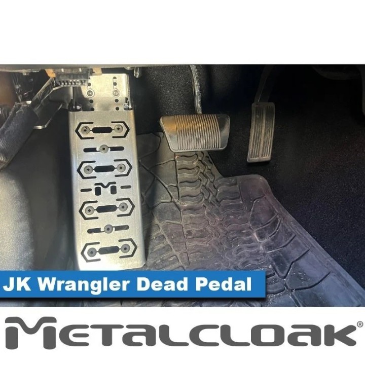 Dead Pedal Jeep Wrangler JK JKU Stainless Steel | Podstopnica METALCLOAK - ujęcie 4