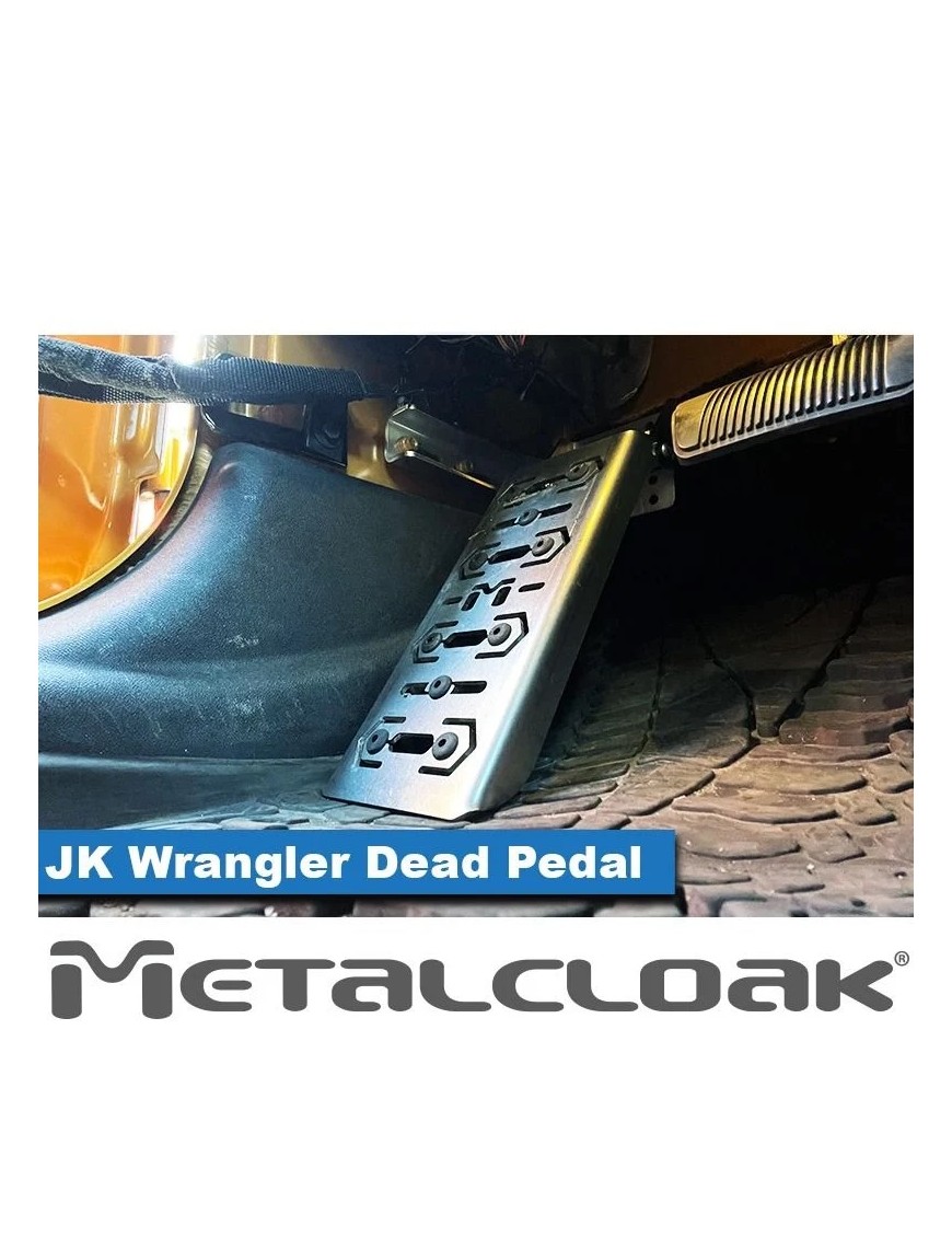 Dead Pedal Jeep Wrangler JK JKU Stainless Steel | Podstopnica | Szekla4x4.pl