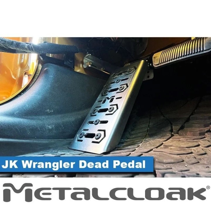 Dead Pedal Jeep Wrangler JK JKU Stainless Steel | Podstopnica METALCLOAK - ujęcie 5