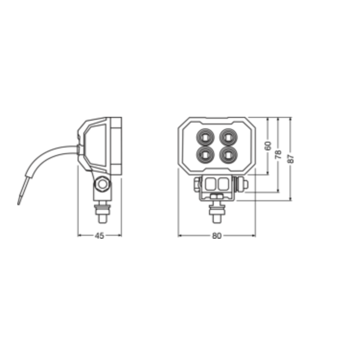 Lampa robocza LED Rect WL VX80-WD OSRAM - ujęcie 9