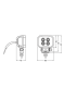 Lampa robocza LED Rect WL VX80-WD