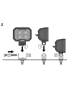 Lampa robocza LED Rect WL VX80-WD