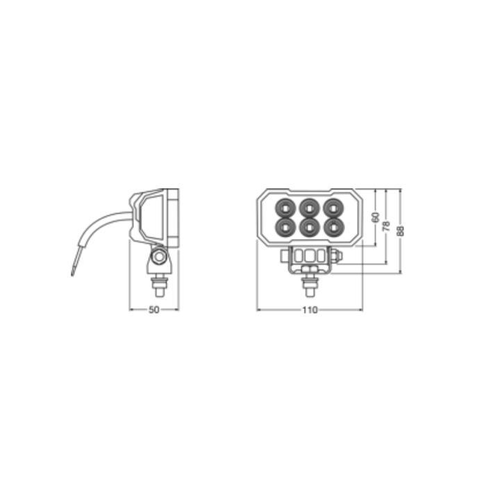 Lampa LED Robocza Rect WL VX100-WD OSRAM - ujęcie 12