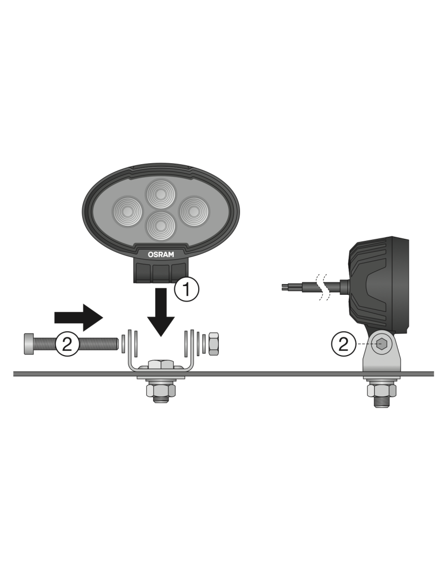 Lampa robocza LED Oval WL VX100-WD | Szekla4x4.pl