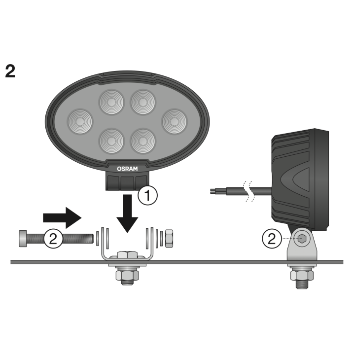 Lampa robocza LED Oval WL VX150-WD OSRAM - ujęcie 15