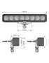 Panel LED roboczy WL VX250-WD