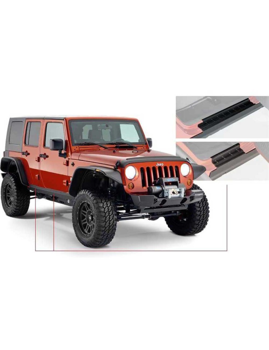 Zestaw listew progowych, nakładek RealTruck Bushwacker Rocker