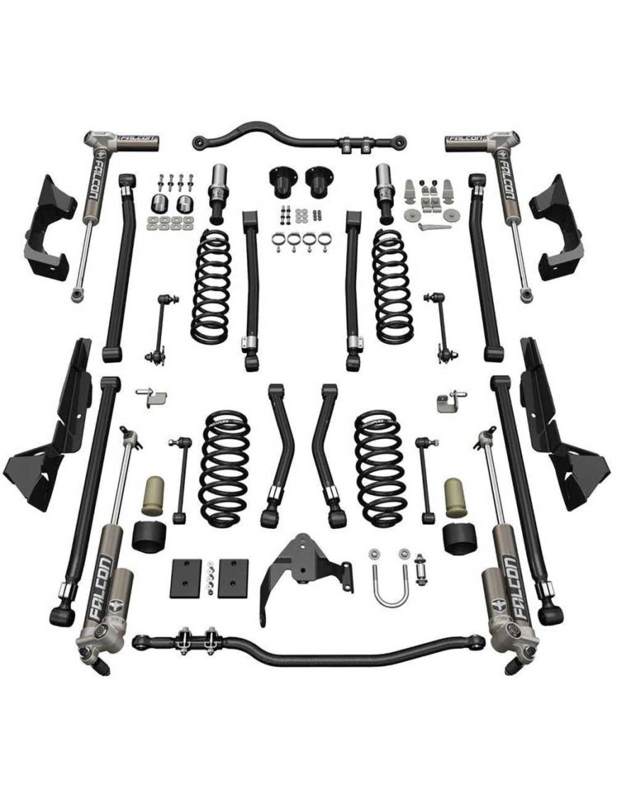 Zestaw zawieszenia Alpine CT4 z amortyzatorami regulowanymi Falcon 3.1 Piggyback TeraFlex Lift 4"