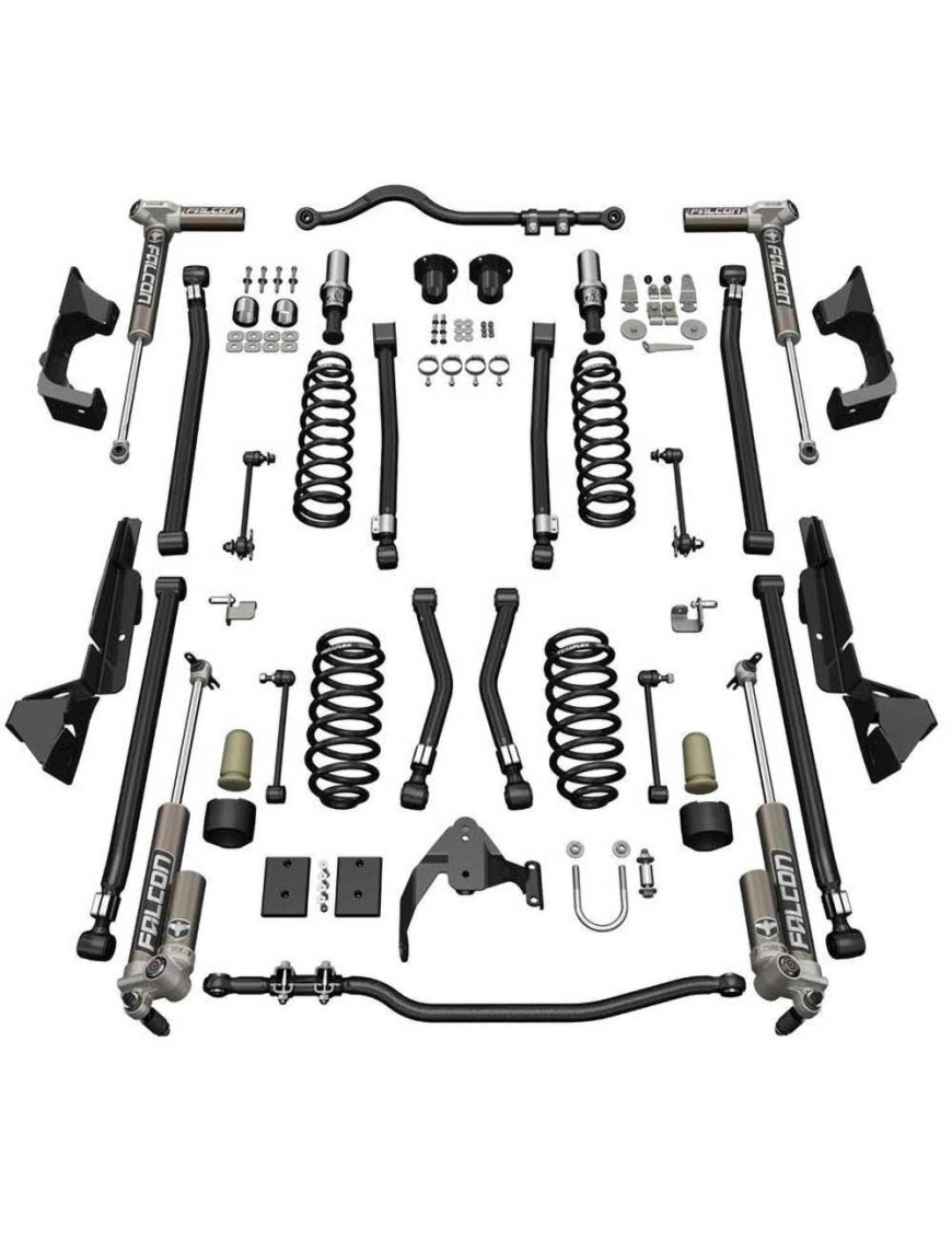 Zestaw zawieszenia Alpine CT4 z amortyzatorami regulowanymi Falcon 3.1 Piggyback TeraFlex Lift 4"