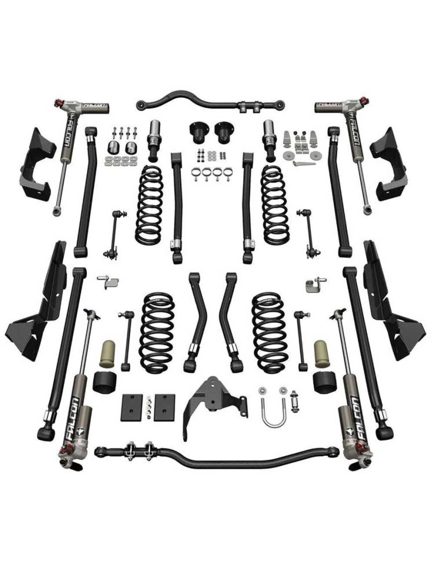 Zestaw zawieszenia Alpine CT4 z amortyzatorami Falcon 3.3 Fast Adjust Piggyback TeraFlex Lift 4"