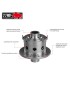 Przednia elektryczna blokada Jeep Wrangler JK TJ YJ CJ Dana44 TE117 30 spline