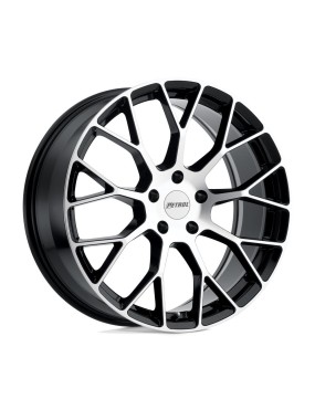 Felga aluminiowa P2B Gloss Black W/ Machined Face PETROL