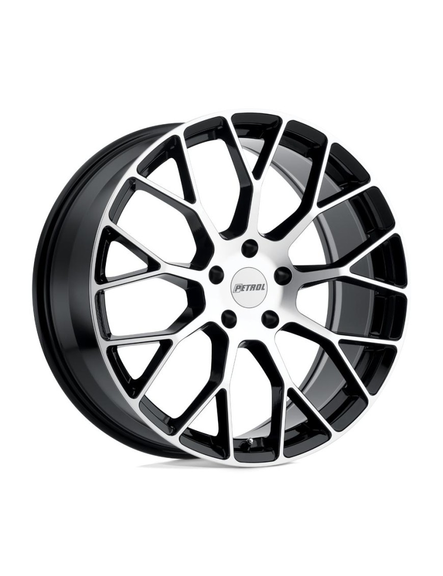 Felga aluminiowa P2B Gloss Black W/ Machined Face PETROL