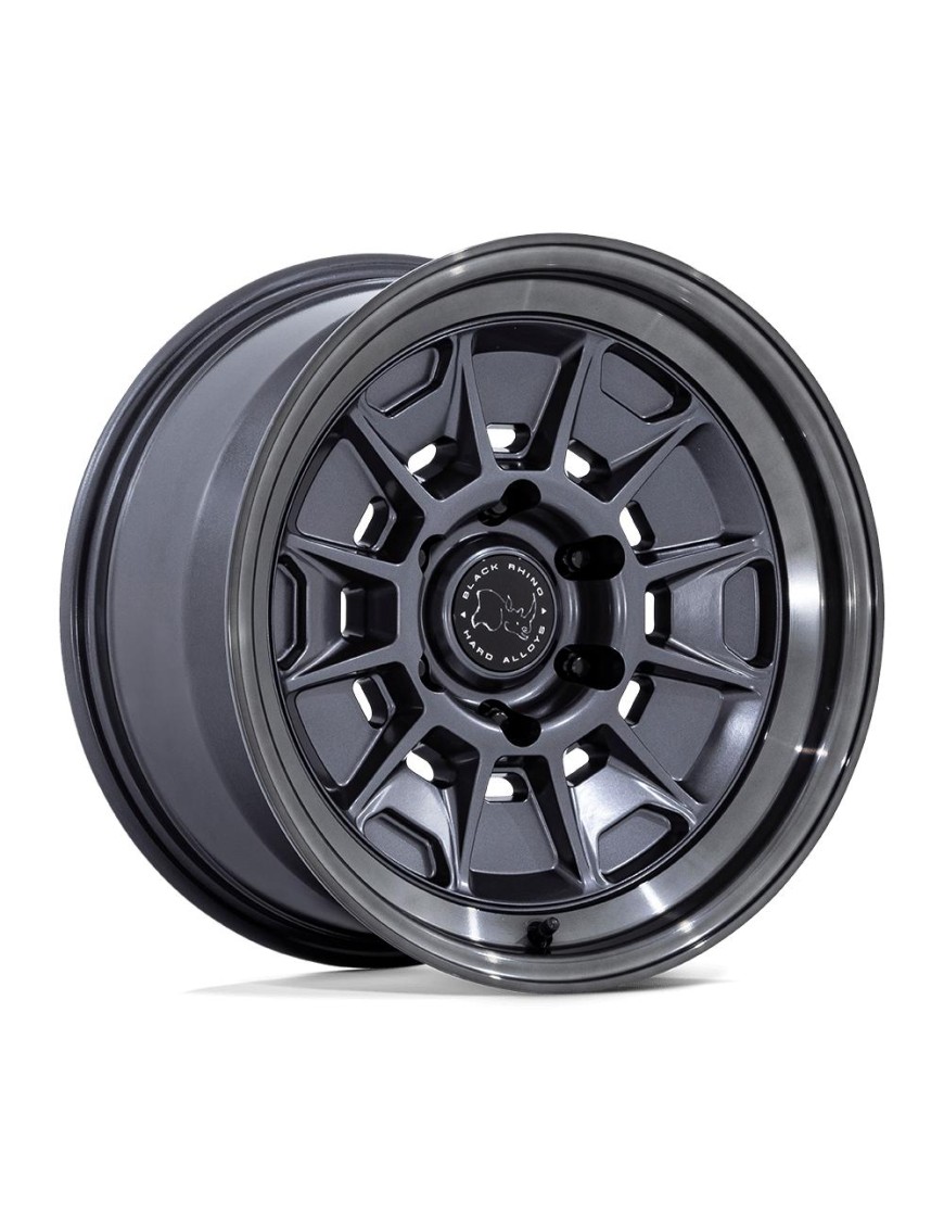 Felga aluminiowa BR021 MONDO Matte Gunmetal W/ Gloss Gray Lip BLACK RHINO