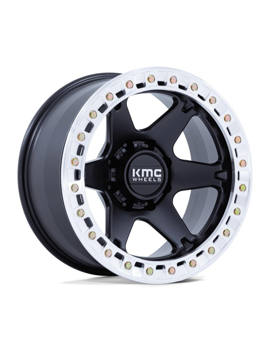 Felga aluminiowa KM238 VI BEADLOCK Satin Black W/ Machined Ring KMC