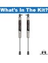 Komplet tylnych amortyzatorów Jeep Wrangler JL Rocksport Silver 2.0 2.5"-4,5"