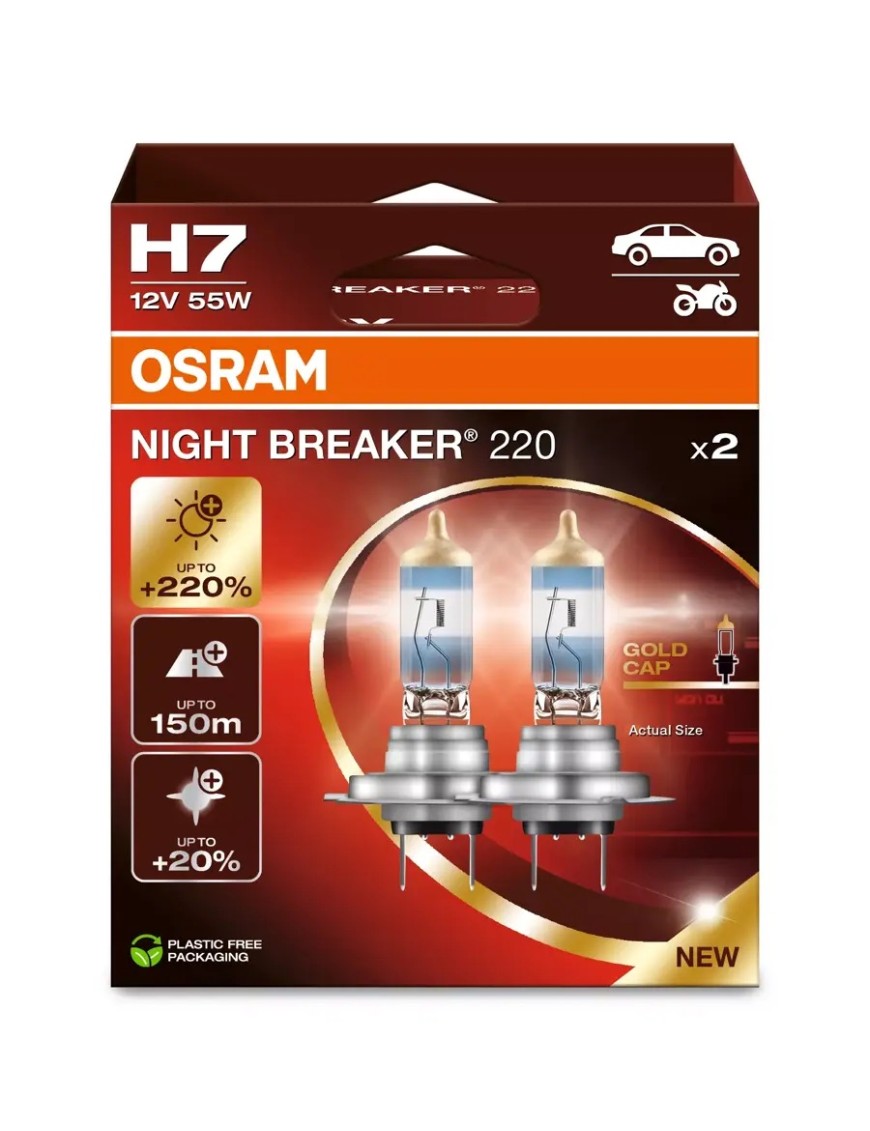 Żarówki NIGHT BREAKER 220 H7 2HB | Szekla4x4.pl