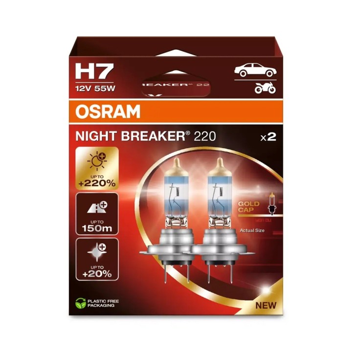 Żarówki NIGHT BREAKER 220 H7 Komplet OSRAM - ujęcie 2