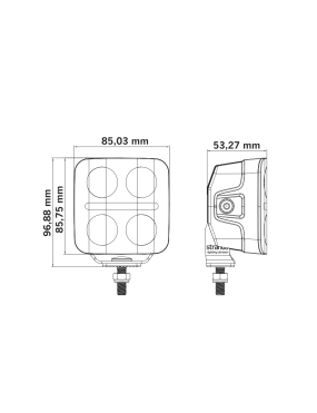 Lampa LED 809286 NUUK D-LINE QB DRIVING LIGHT 3″ | Szekla4x4.pl