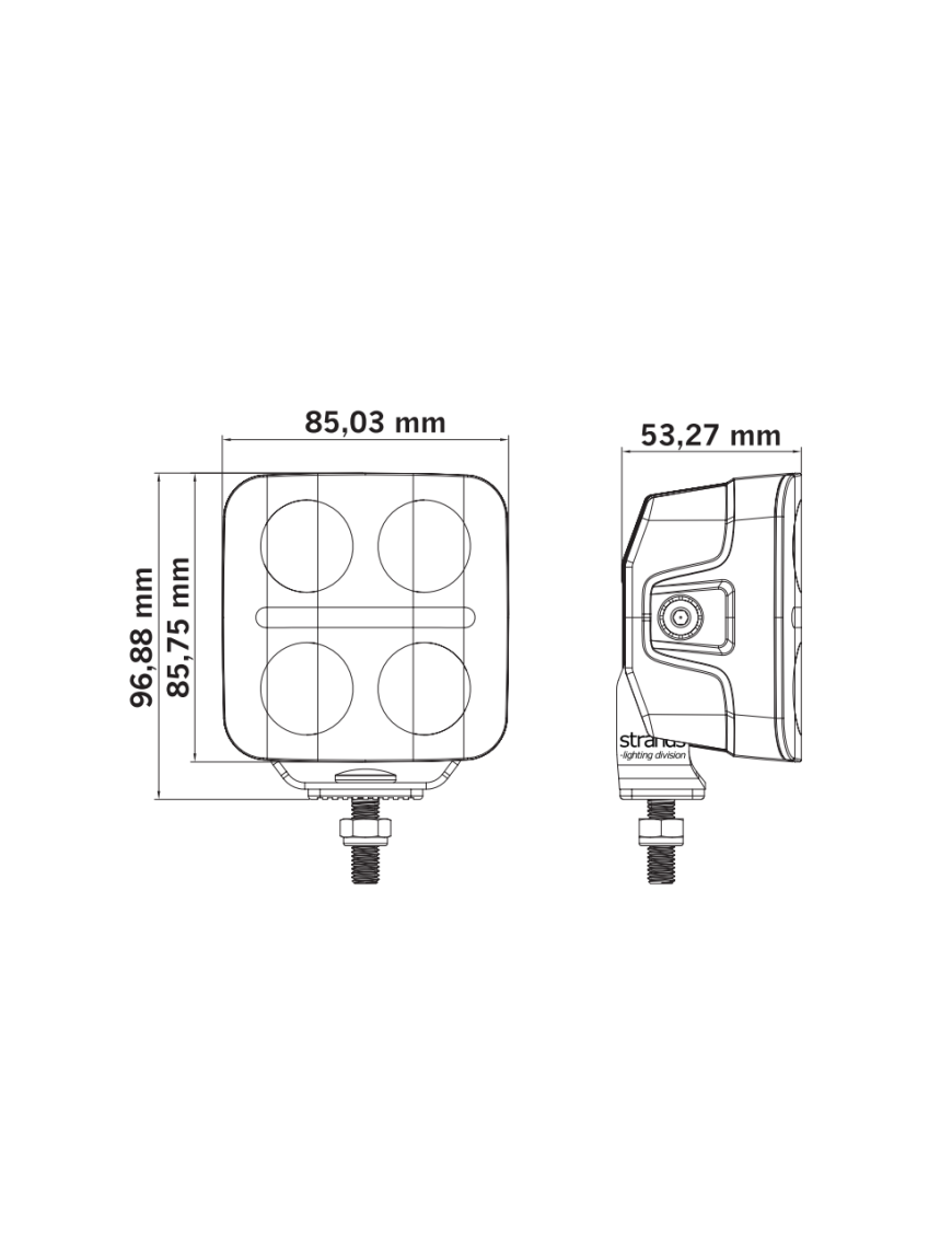 Lampa LED 809286 NUUK D-LINE QB DRIVING LIGHT 3″ | Szekla4x4.pl