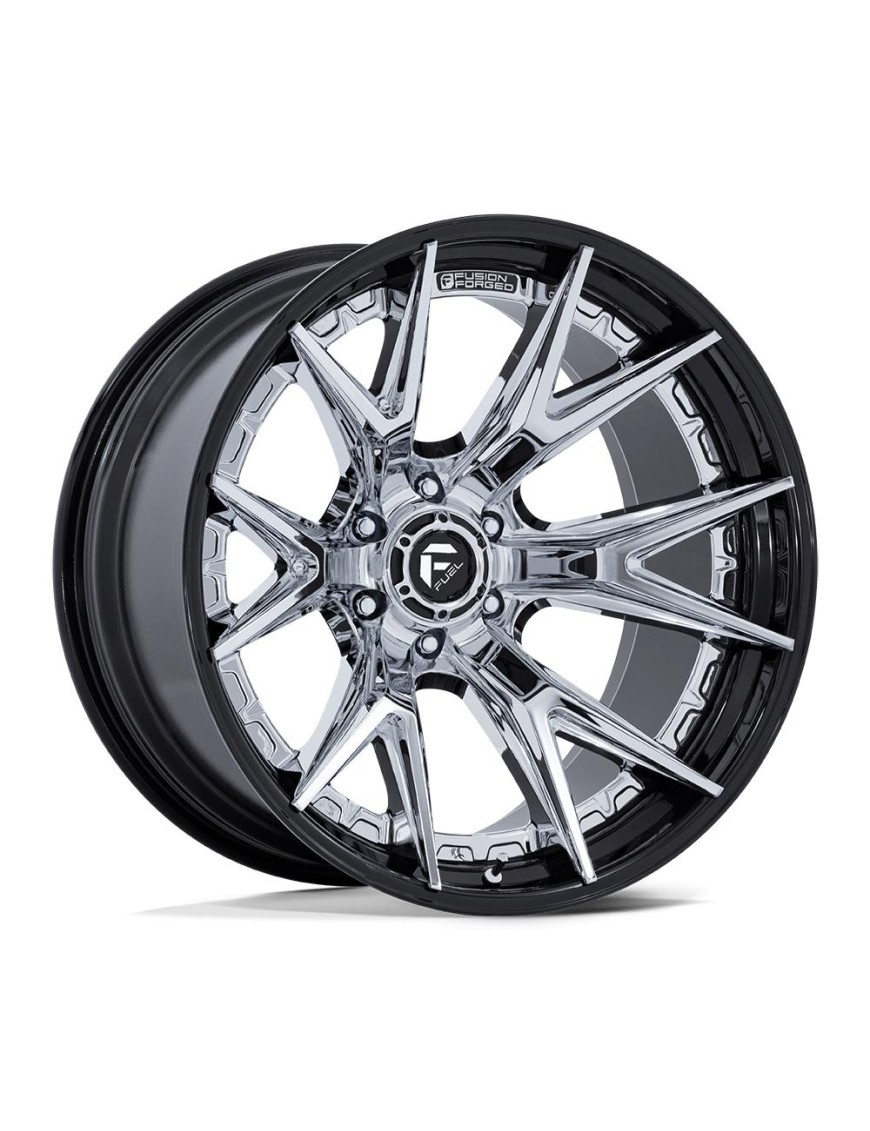 Felga aluminiowa FC402 CATALYST Chrome W/ Gloss Black Lip FUEL