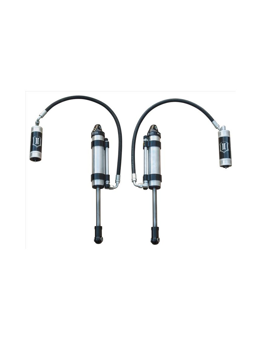 Para Dodatkowych Amortyzatorów ICON 2.5 VS Omega Bypass Lift 0-3,5'' z Zewnętrznymi Zbiornikami FJ Cruiser/2004-2023 4Runner