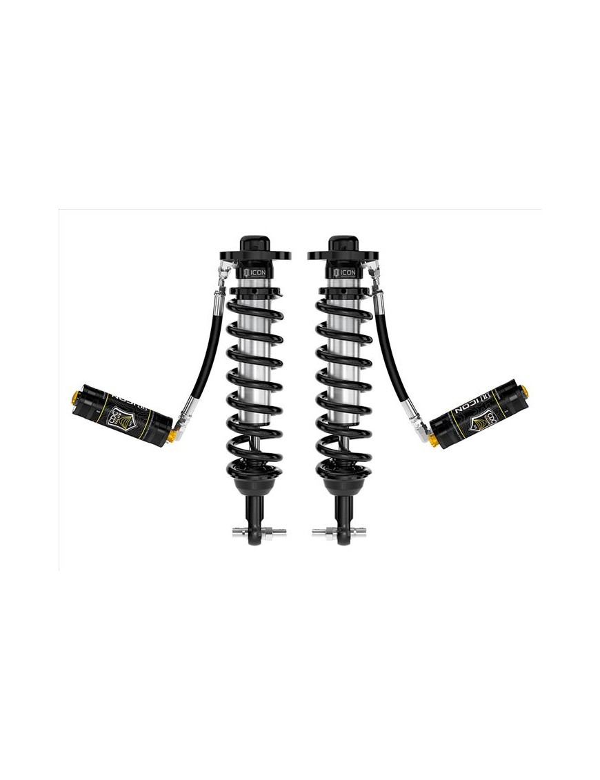 Para Amortyzatorów Coilover ICON 2.5 VS z Zewnętrznymi Zbiornikami CDCV 2021-2023 Ford F-150 4WD 3.5-4.5'' Lift (Tremor 2.5-
