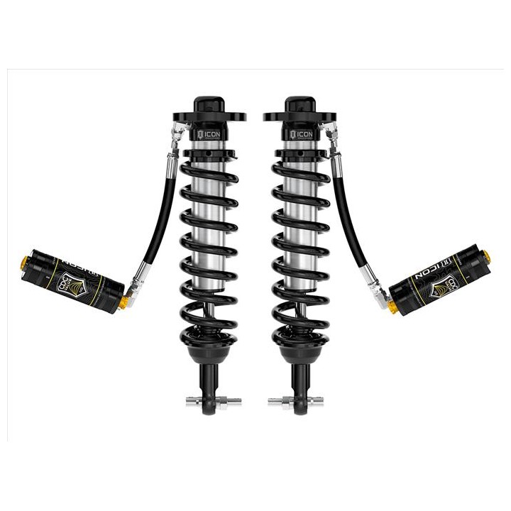 Para Amortyzatorów Coilover ICON 2.5 VS z Zewnętrznymi Zbiornikami CDCV 2021-2023 Ford F-150 4WD 3.5-4.5'' Lift (Tremor 2.5-