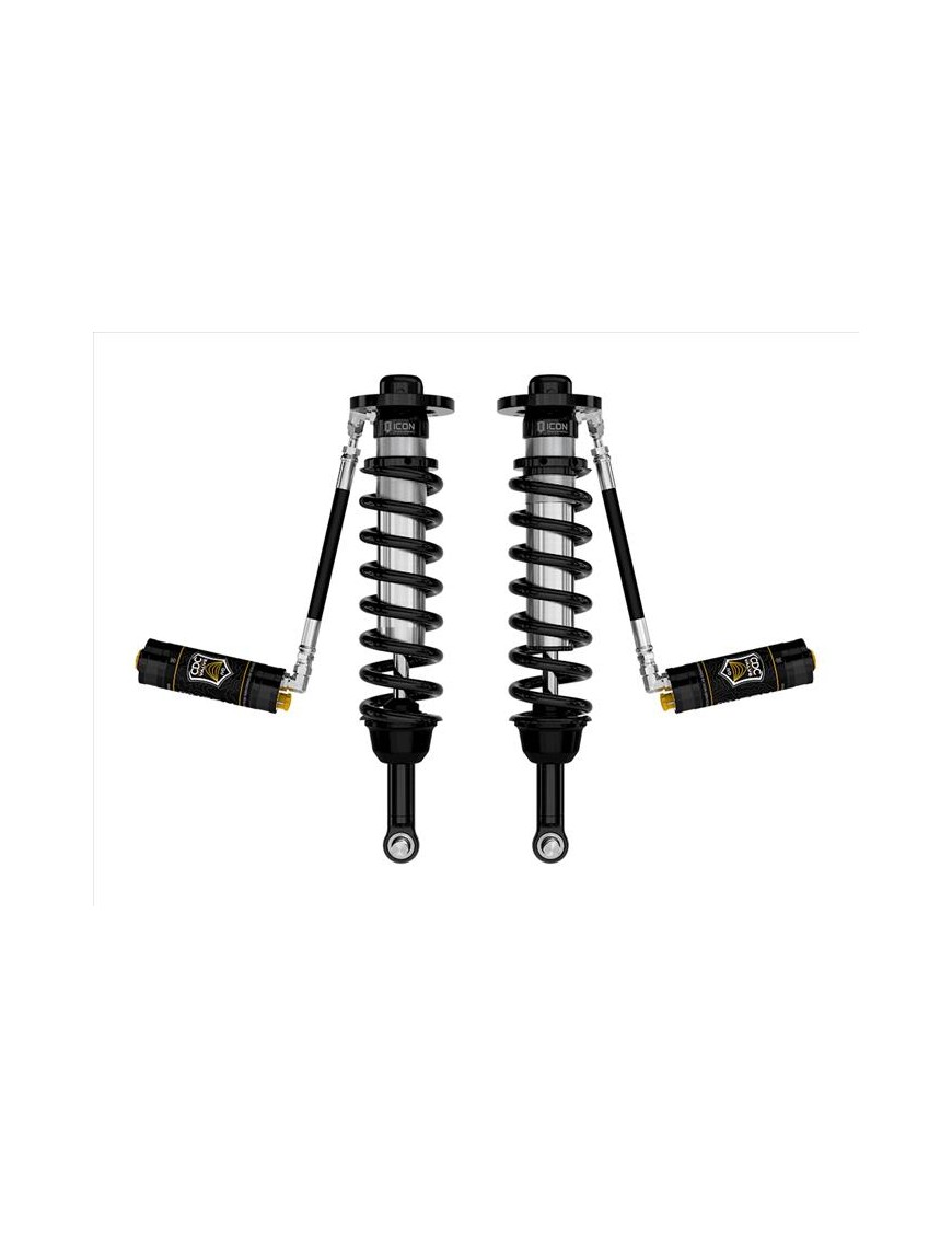 Para Amortyzatorów Coilover ICON 2.5 VS z Zewnętrznymi Zbiornikami CDCV Lift 2,75-3,5'', Ford F150 4WD 2021-2023, Przód