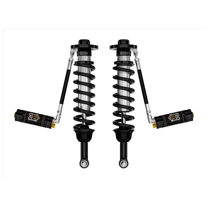 Para Amortyzatorów Coilover ICON 2.5 VS z Zewnętrznymi Zbiornikami CDCV Lift 2,75-3,5'', Ford F150 4WD 2021-2023, Przód