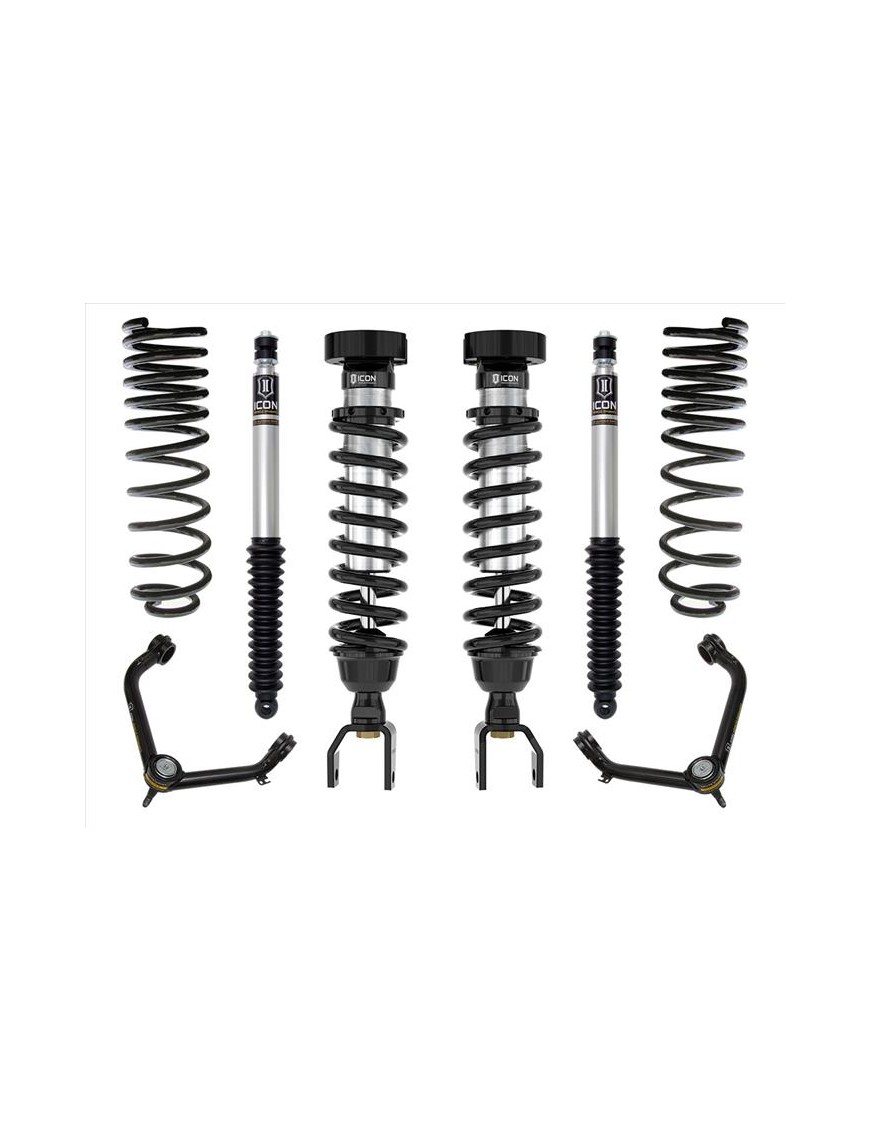 Zestaw Zawieszenia ICON Lift 2-3'' Stage 2, Wahacze Rurowe Ram 1500 2019-2023