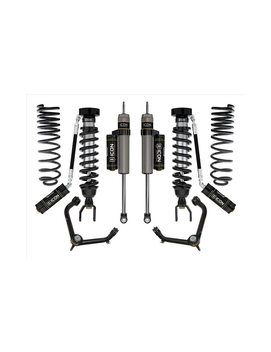 Zestaw Zawieszenia ICON Lift 2-3'' Stage 3, Wahacze Rurowe Ram 1500 2019-2023