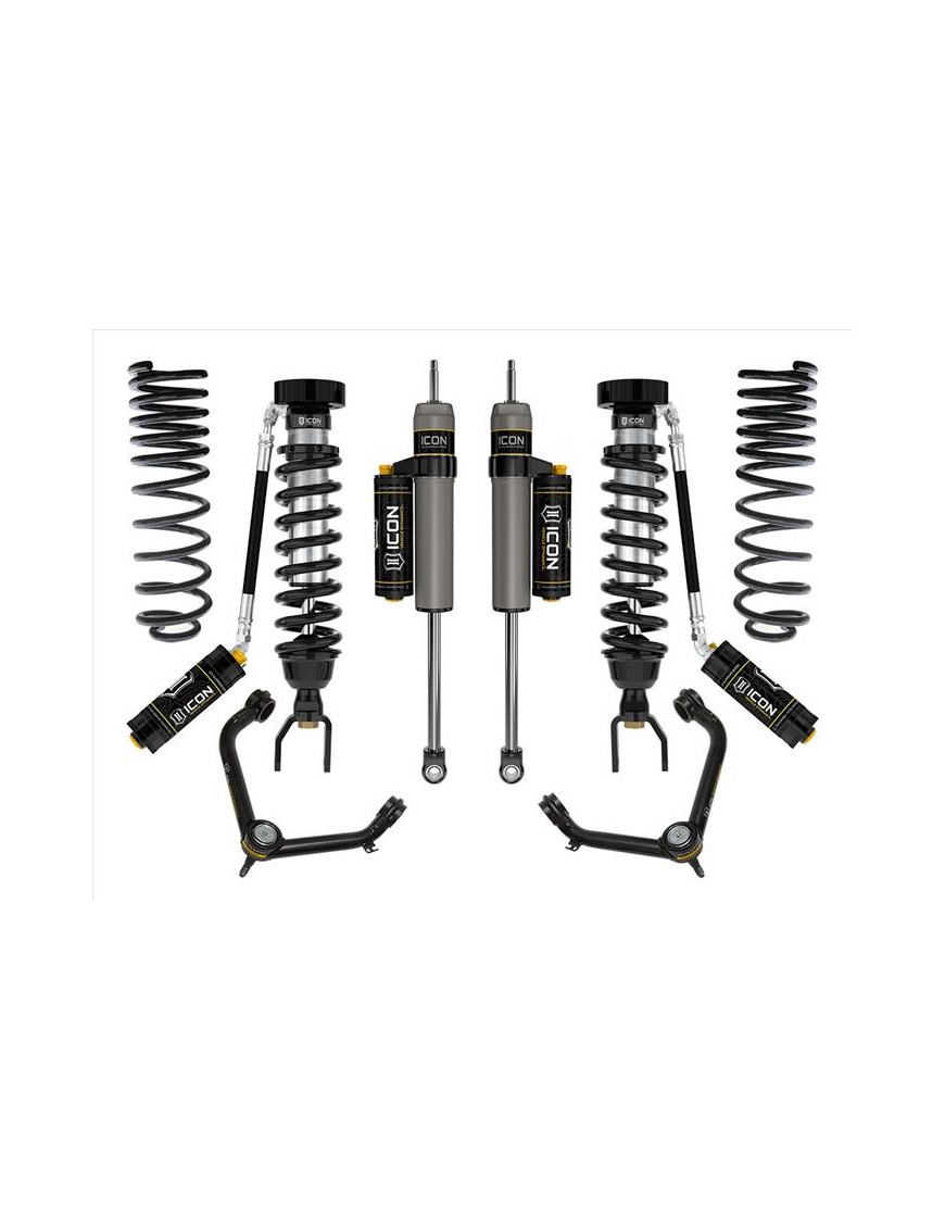 Zestaw Zawieszenia ICON Lift 2-3'' Stage 4, Wahacze Rurowe Ram 1500 2019-2023