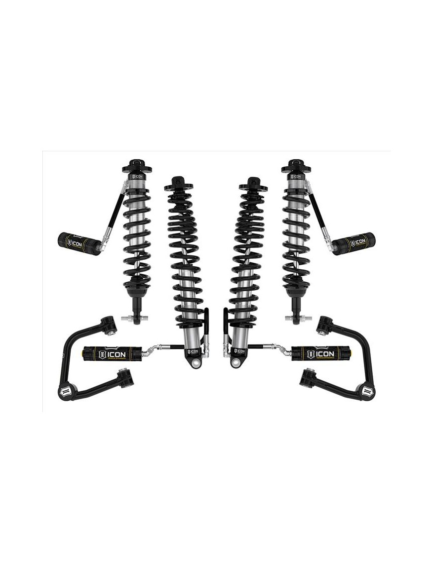 Zestaw Zawieszenia ICON Ford Bronco 3-4'' Lift, Stage 4, Rurowe Wahacze (bez pakietu Sasquatch)