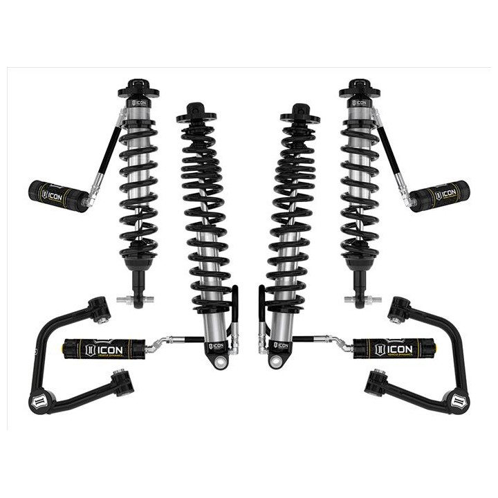 Zestaw Zawieszenia ICON Ford Bronco 3-4'' Lift, Stage 4, Rurowe Wahacze (bez pakietu Sasquatch)