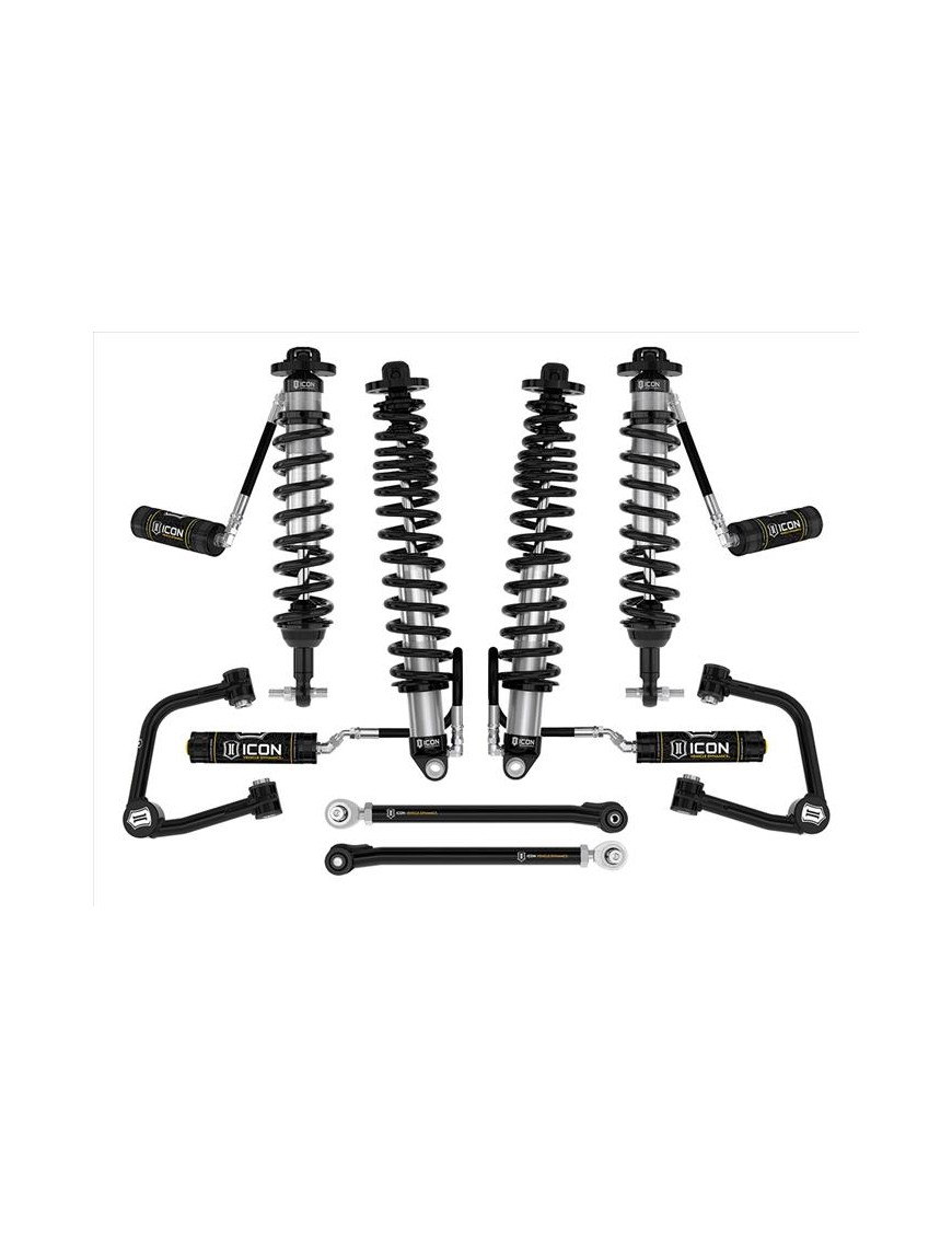 Zestaw Zawieszenia ICON Ford Bronco 3-4'' Lift, Stage 5, Rurowe Wahacze, Sprężyny HD (bez pakietu Sasquatch)