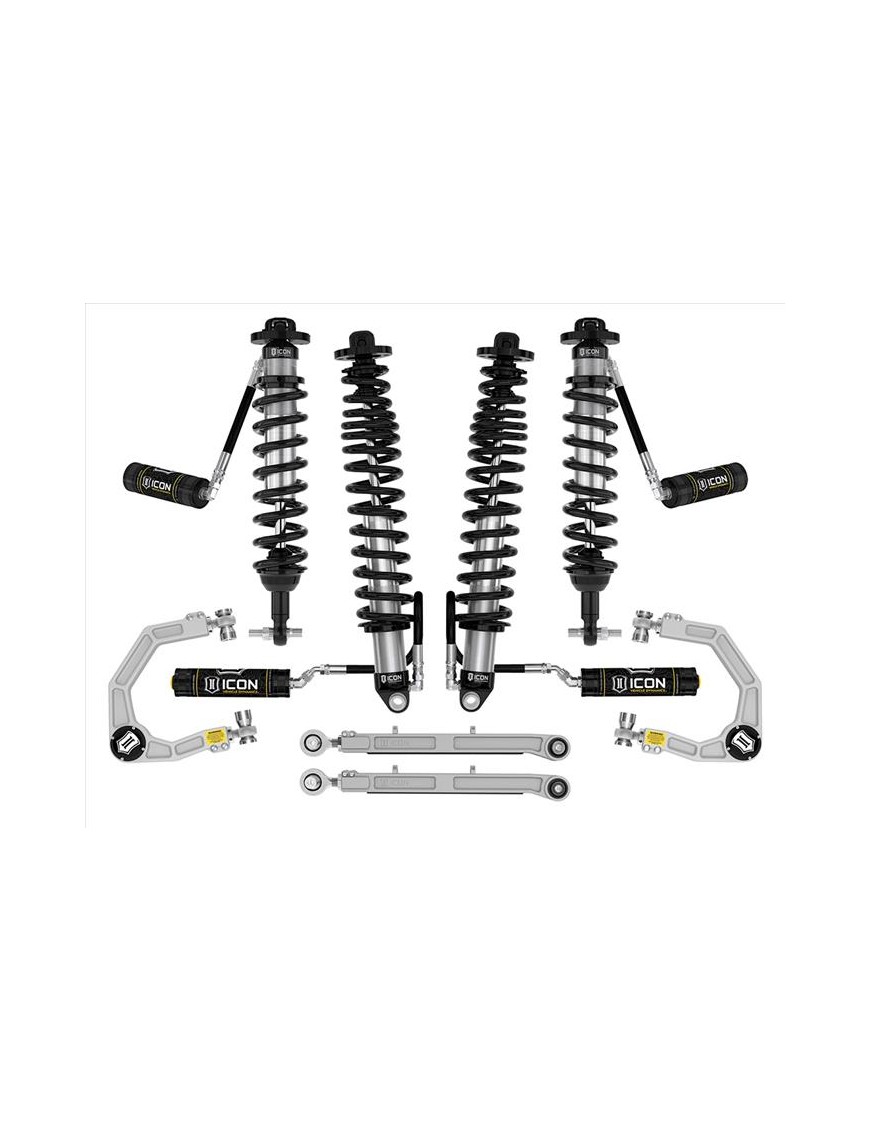Zestaw Zawieszenia ICON Ford Bronco 3-4'' Lift, Stage 5, Billet, Sprężyny HD (bez pakietu Sasquatch)