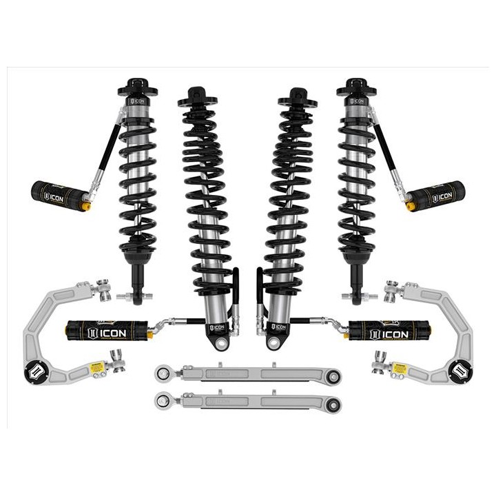 Zestaw Zawieszenia ICON Ford Bronco 3-4'' Lift, Stage 6, Billet (bez pakietu Sasquatch)