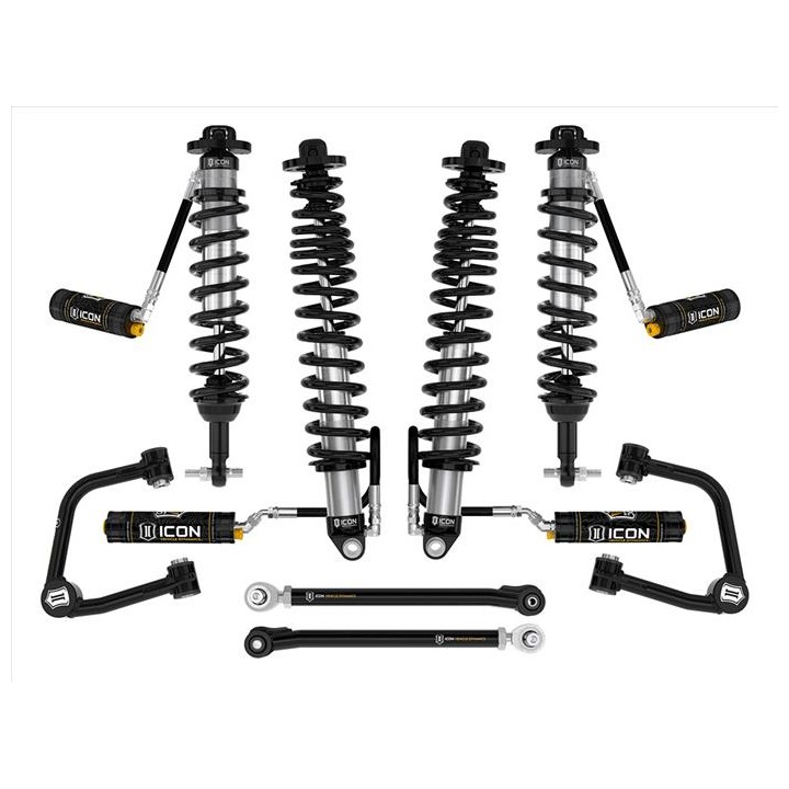 Zestaw Zawieszenia ICON Ford Bronco 3-4'' Lift, Stage 6, Rurowe Wahacze, Sprężyny HD (bez pakietu Sasquatch)