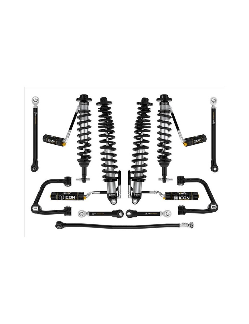 Zestaw Zawieszenia ICON Ford Bronco 3-4'' Lift, Stage 7, Rurowe Wahacze (bez pakietu Sasquatch)