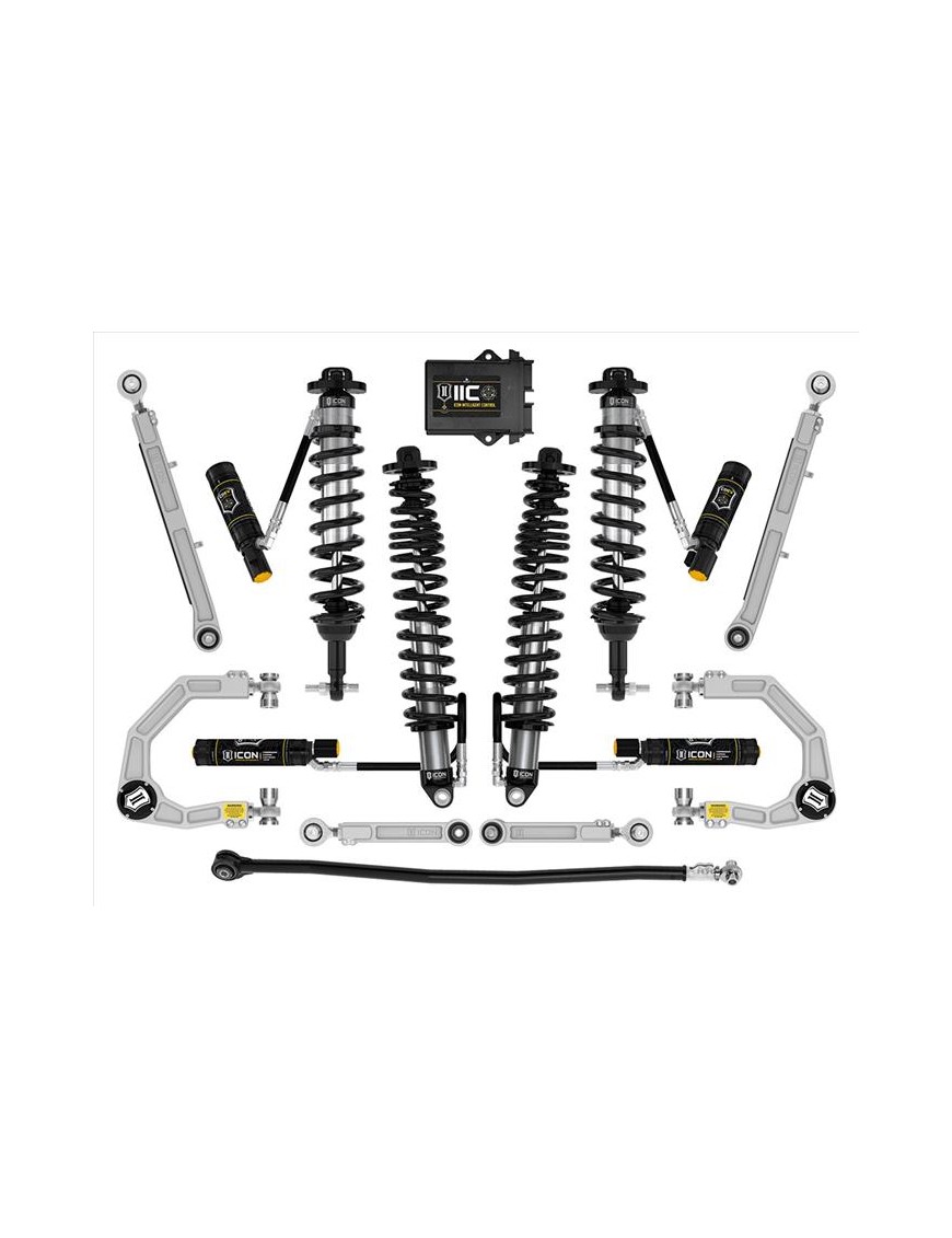 Zestaw Zawieszenia ICON Ford Bronco 3-4'' Lift, Stage 8, Billet, (bez pakietu Sasquatch)