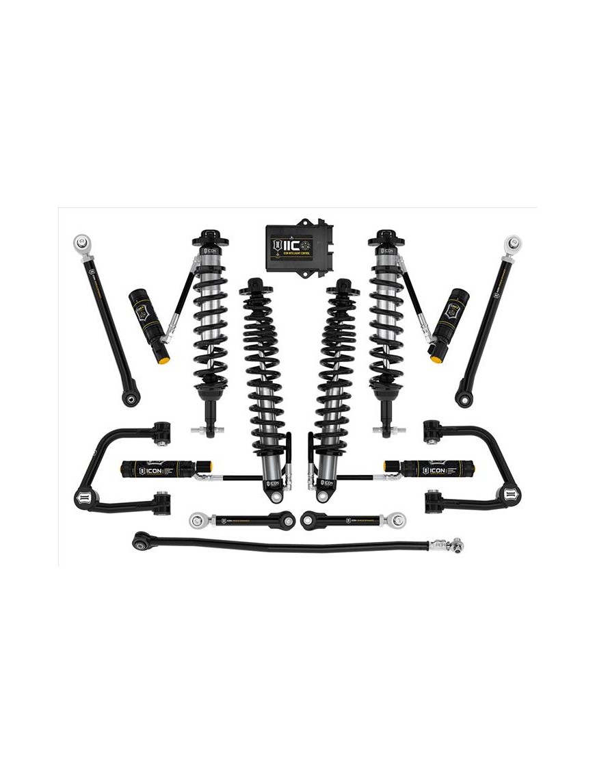 Zestaw Zawieszenia ICON Ford Bronco 3-4'' Lift, Stage 8, Rurowe Wahacze (bez pakietu Sasquatch)