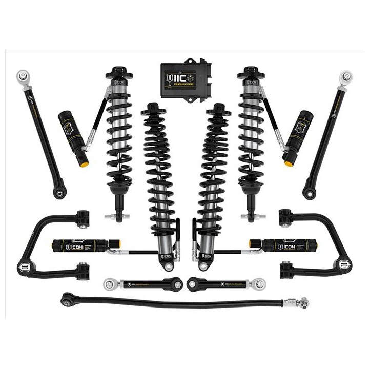 Zestaw Zawieszenia ICON Ford Bronco 3-4'' Lift, Stage 8, Rurowe Wahacze (bez pakietu Sasquatch)