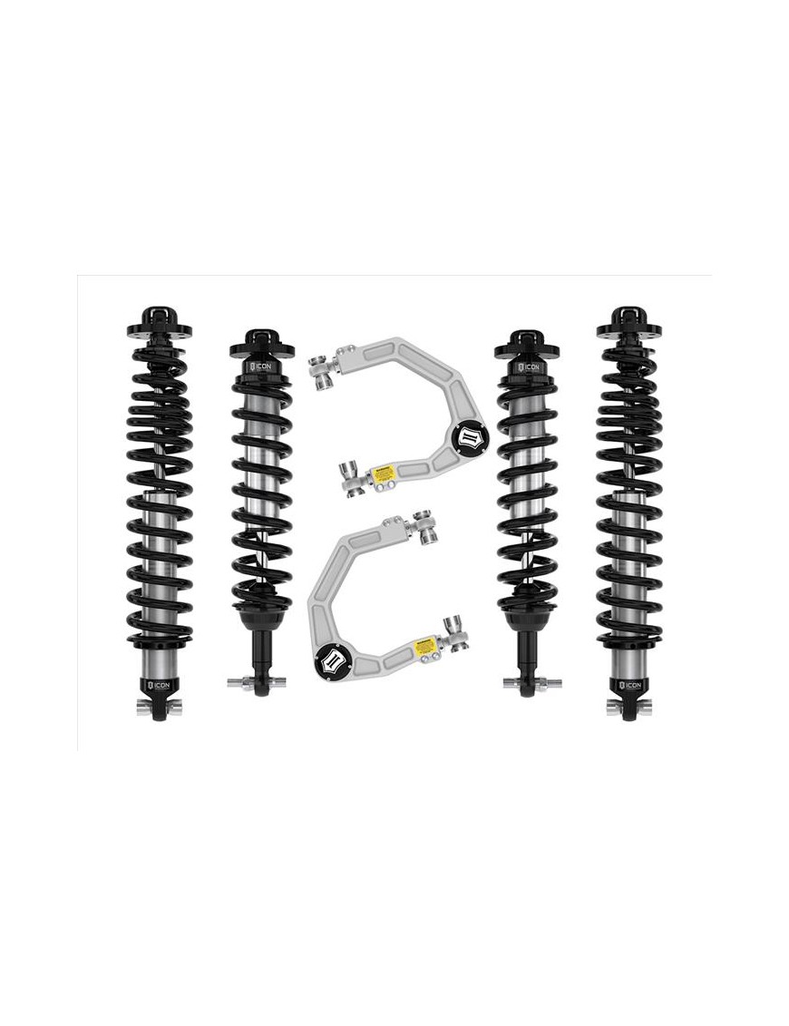 Zestaw Zawieszenia ICON Ford Bronco 2-3'' Lift, Stage 3, Billet, Sprężyny HD (z pakietem Sasquatch)