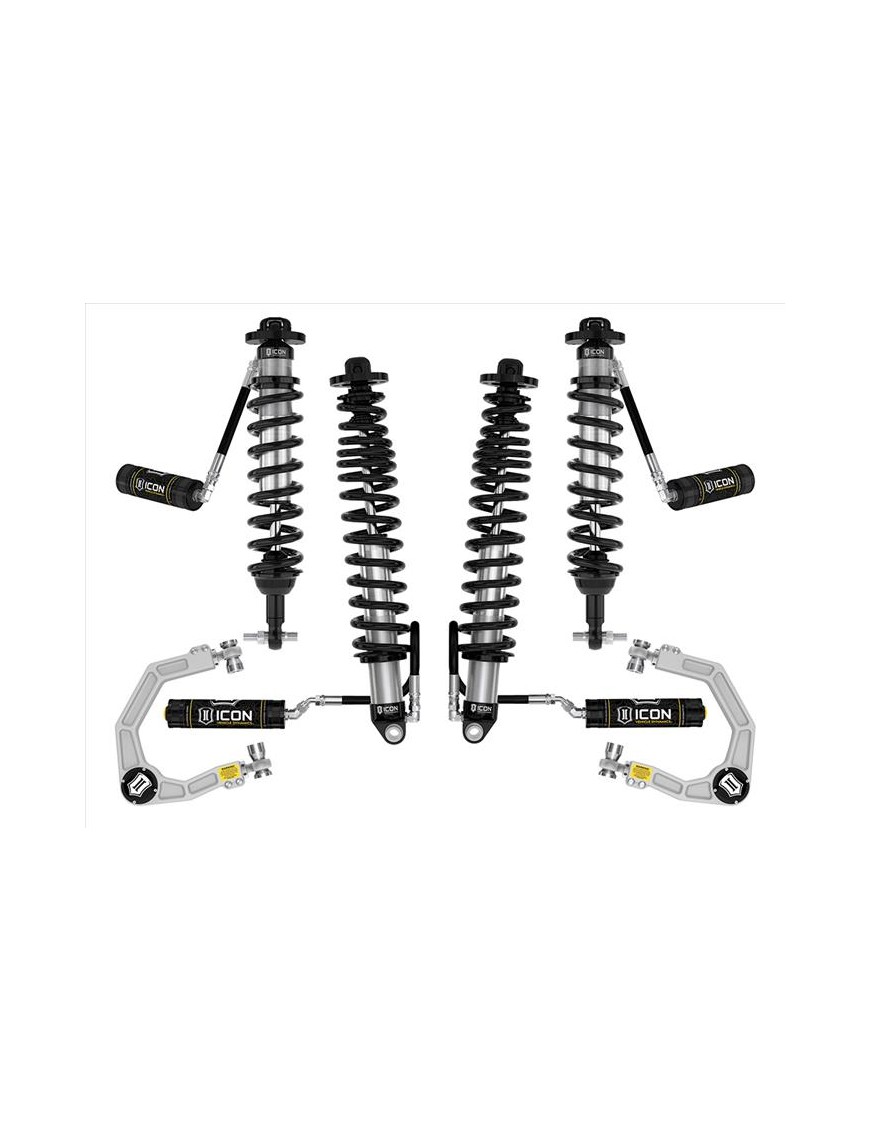 Zestaw Zawieszenia ICON Ford Bronco 2-3'' Lift, Stage 4, Billet, Sprężyny HD (z pakietem Sasquatch)