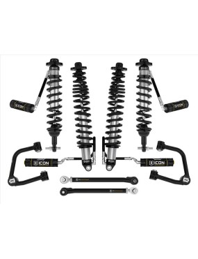 Zestaw Zawieszenia ICON Ford Bronco 2-3'' Lift, Stage 5, Rurowe Wahacze, Sprężyny HD (z pakietem Sasquatch)