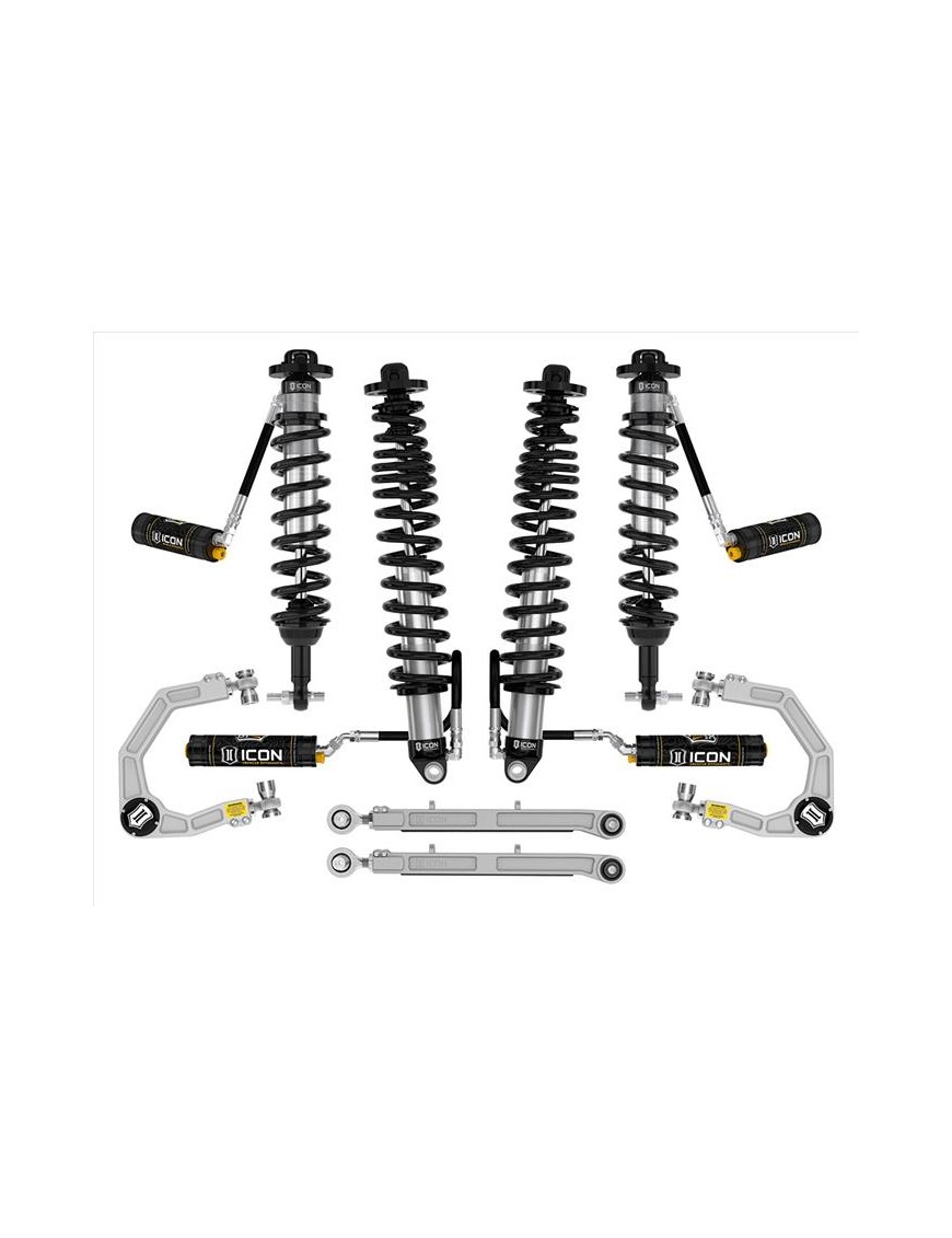 Zestaw Zawieszenia ICON Ford Bronco 2-3'' Lift, Stage 6, Billet (z pakietem Sasquatch)