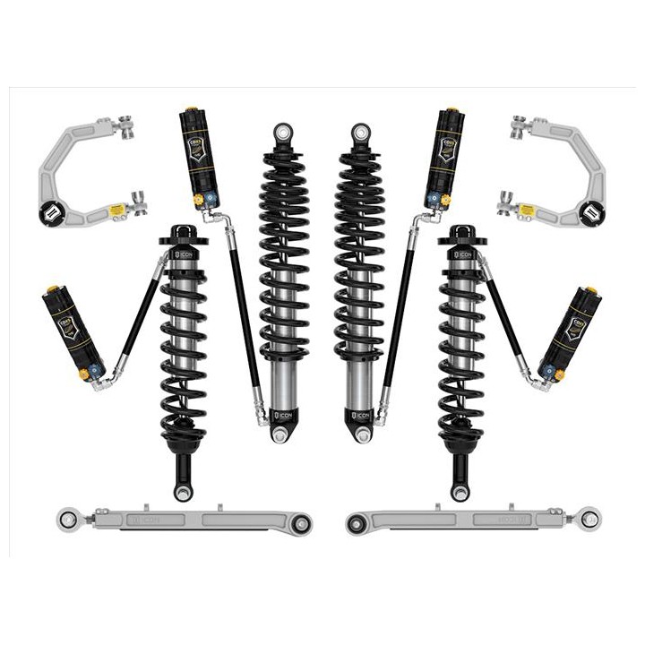 Zestaw Zawieszenia ICON Ford Bronco 2-3'' Lift, Stage 6 CDXS, Billet (z pakietem Sasquatch)