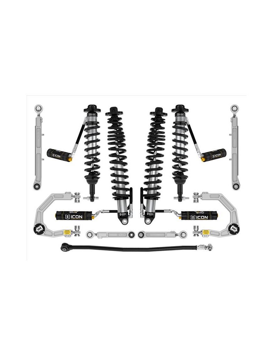 Zestaw Zawieszenia ICON Ford Bronco 2-3'' Lift, Stage 7, Billet (z pakietem Sasquatch)